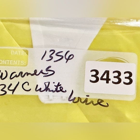 BRA Warners 34C White 1356 Underwire T shirt Simply Perfect 3433 GC - Picture 4 of 11